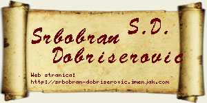 Srbobran Dobrišerović vizit kartica